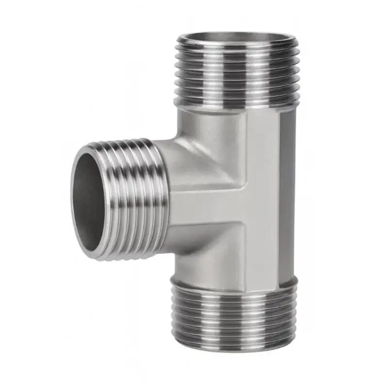 Tê ren ngoài inox