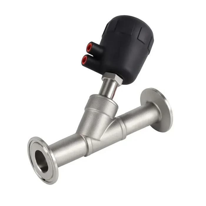 Van y xiên khí nén clamp